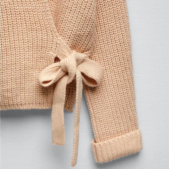 ZARA TIED WRAP CARDIGAN - Picture 3 of 9